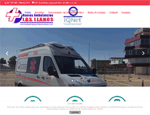 Tablet Screenshot of ambulanciasyquirofanoslosllanos.com